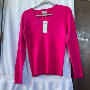 Chico’s Apparel Calla L/S V-neck Pullovr Festival; NWT; M/8